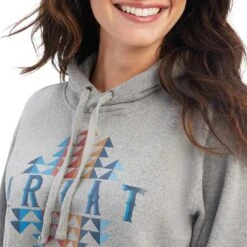 Ariat Women's REAL Beartooth Hoodie -Wrangler || Ariat || ROPER Sales Store AIL 10041632 detail01