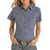 Rough Stock Women's Short Sleeve Diamond Print Snap Shirt -Wrangler || Ariat || ROPER Sales Store PAN RSWS1SR0NL 8d37383a 81a8 413c 845f e4d0d93241b2