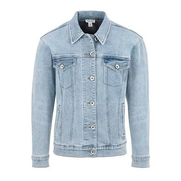 Tribal Women's Stretchy Boyfriend Jean Jacket 5 Tribal Women's Stretchy Boyfriend Jean Jacket - Image 3