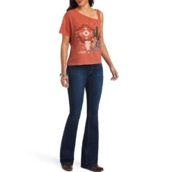 Ariat Women's Around And Around T-Shirt 9 Ariat Women's Around And Around T-Shirt -Wrangler || Ariat || ROPER Sales Store ariat women s around and around t shirt