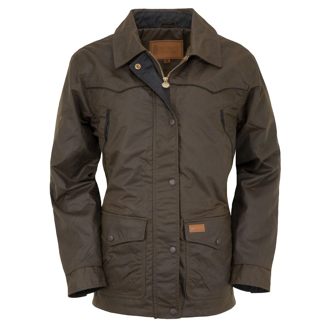 Outback Trading Co. Womens Round Up Brown Jacket 3 Outback Trading Co. Womens Round Up Brown Jacket