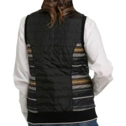 Cinch Women's Quilted Reversible Stripe Vest -Wrangler || Ariat || ROPER Sales Store cinch women s quilted reversible stripe vest