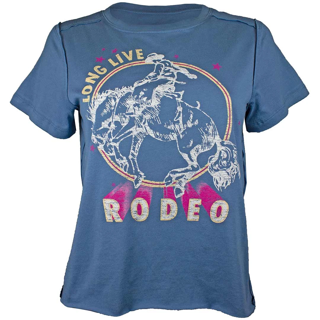 Cruel Denim Women's Long Live Rodeo Graphic Cropped T-Shirt 3 Cruel Denim Women's Long Live Rodeo Graphic Cropped T-Shirt