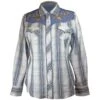Ely Cattleman Women's Contrast Yoke Plaid Snap Shirt -Wrangler || Ariat || ROPER Sales Store ely cattleman women s contrast yoke plaid snap shirt