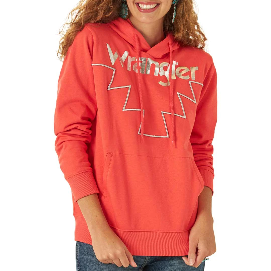 Wrangler Women's Retro Metallic Logo Hoodie 3 Wrangler Women's Retro Metallic Logo Hoodie