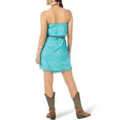 Wrangler Women's Pom Fringe Strapless Dress 10 Wrangler Women's Pom Fringe Strapless Dress -Wrangler || Ariat || ROPER Sales Store img12089 wrangler women s pom fringe strapless dress