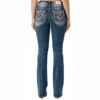 Miss Me Women's Floral Embroidered Bootcut Jeans -Wrangler || Ariat || ROPER Sales Store img12305 miss me women s floral embroidered bootcut jeans