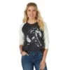 Wrangler Women's Retro Graphic Baseball Tee -Wrangler || Ariat || ROPER Sales Store img12514 wrangler women s retro graphic baseball tee