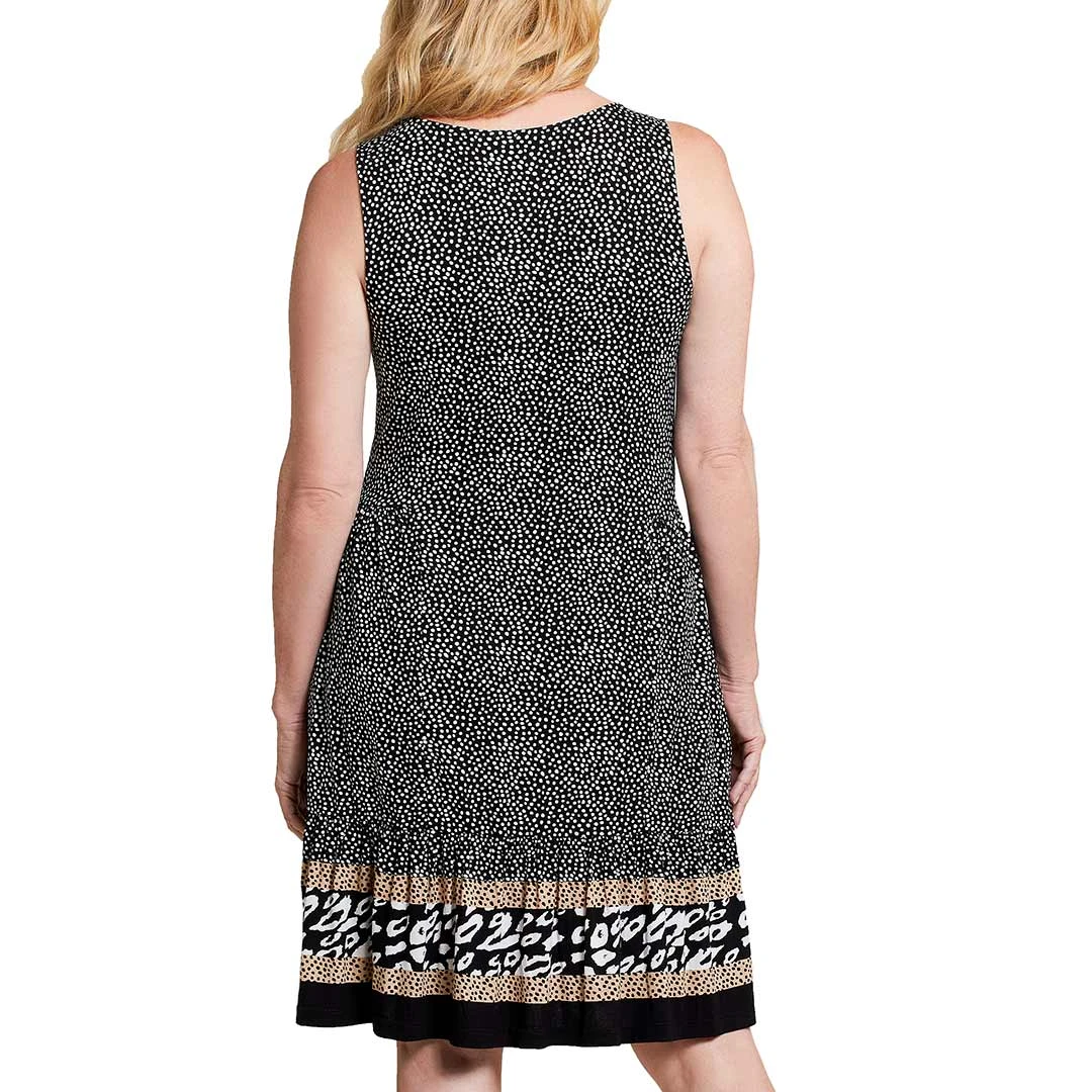 Tribal Women's Dot Print V-Neck Dress 4 Tribal Women's Dot Print V-Neck Dress - Image 2