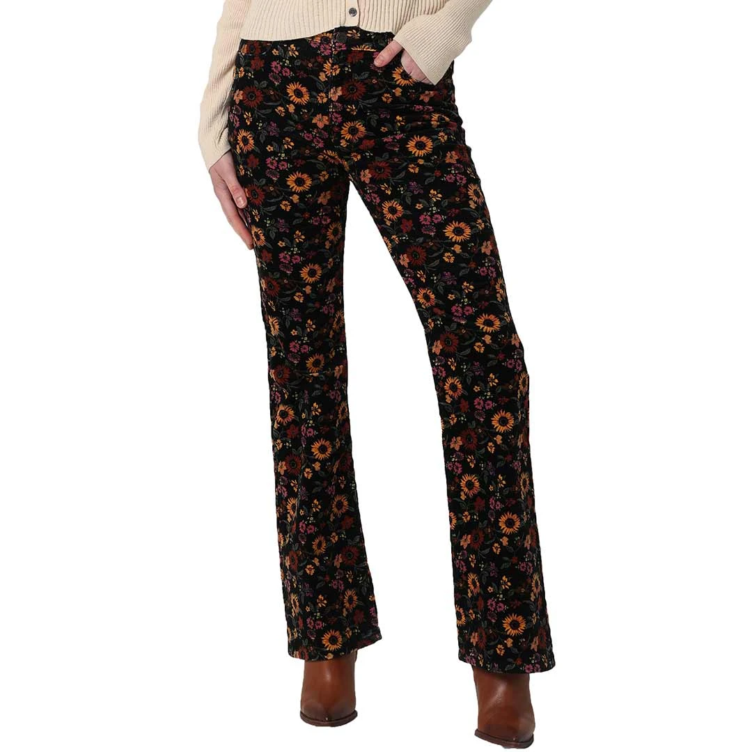 Wrangler Women's Fierce Flare Floral Print Corduroy Jeans 3 Wrangler Women's Fierce Flare Floral Print Corduroy Jeans
