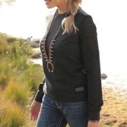 Cruel Denim Women's French Terry Sweatshirt 7 Cruel Denim Women's French Terry Sweatshirt -Wrangler || Ariat || ROPER Sales Store img18195 cruel denim women s french terry sweatshirt