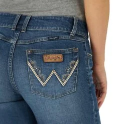 Wrangler Women's Retro Mae Aztec Pocket Bootcut Jeans -Wrangler || Ariat || ROPER Sales Store img22766 wrangler women s retro mae aztec pocket bootcut jeans