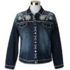 Keren Hart Women's Floral Embroidered Jean Jacket -Wrangler || Ariat || ROPER Sales Store img22856 keren hart women s floral embroidered jean jacket