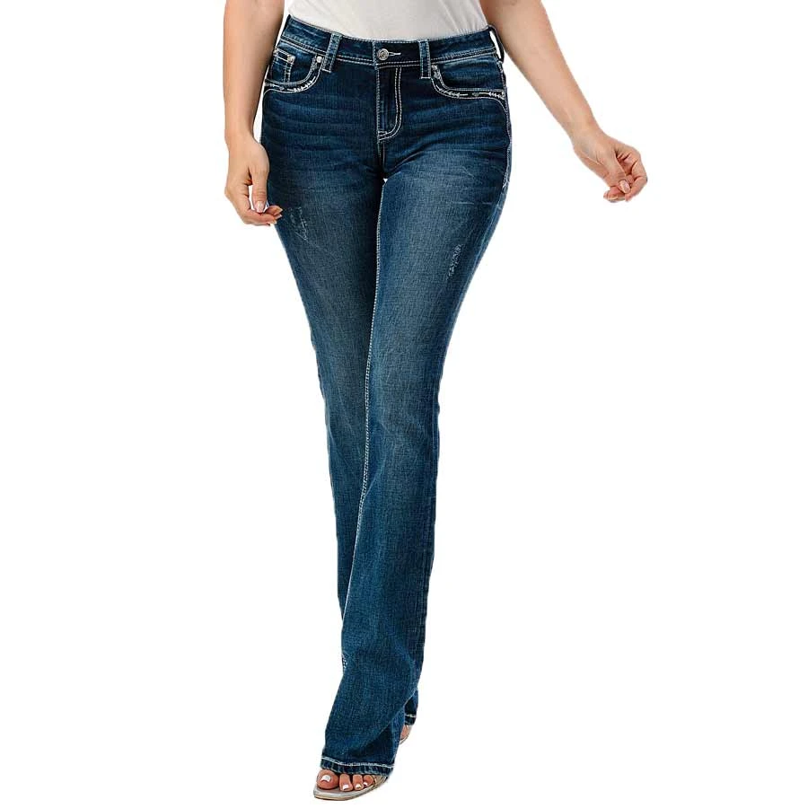 Grace In LA Women's Dreamcatcher Bootcut Jeans 4 Grace In LA Women's Dreamcatcher Bootcut Jeans - Image 2
