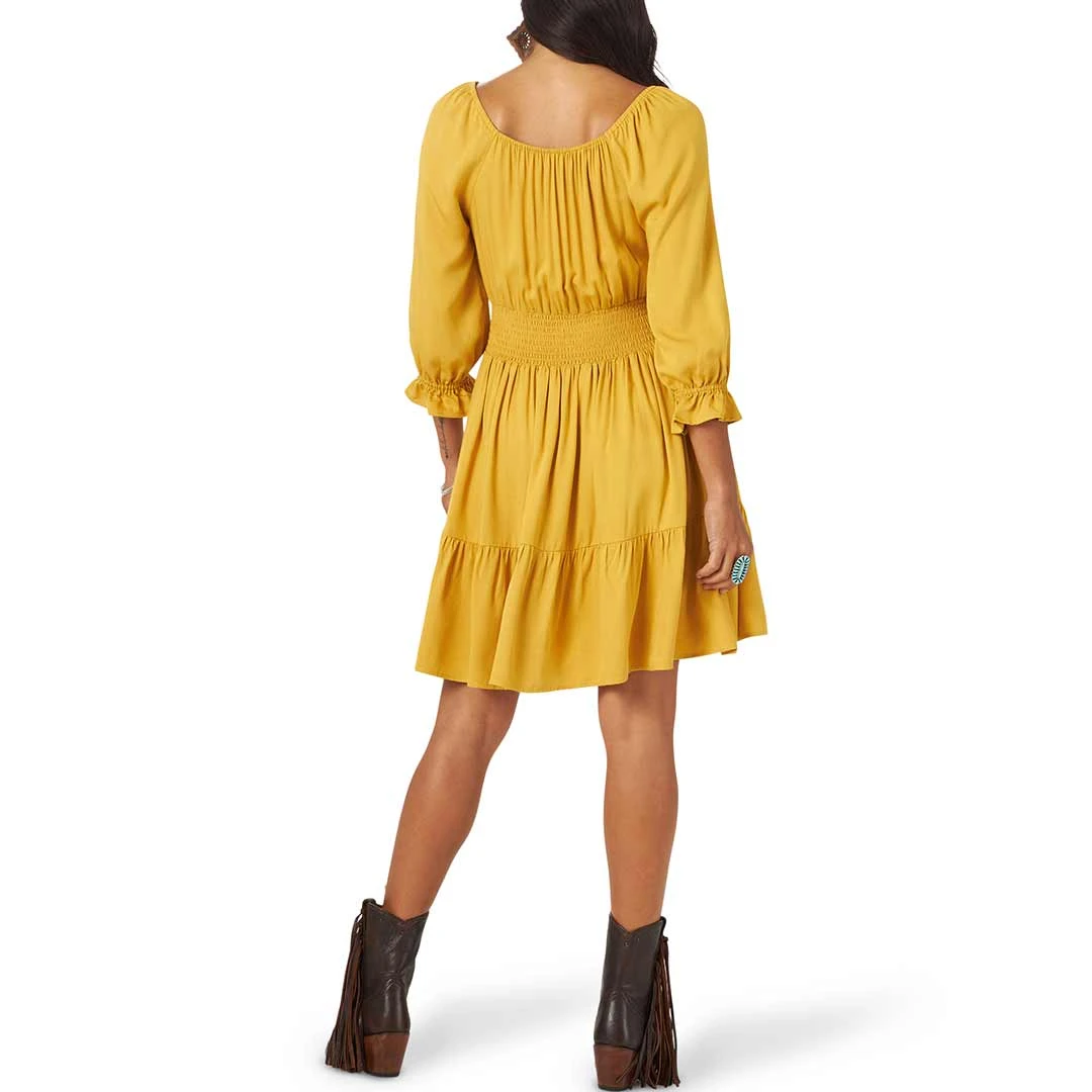 Wrangler Women's Smocked Waist Tiered Dress 4 Wrangler Women's Smocked Waist Tiered Dress - Image 2
