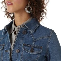 Wrangler Women's Classic Fit Jean Jacket 8 Wrangler Women's Classic Fit Jean Jacket -Wrangler || Ariat || ROPER Sales Store img28430 wrangler women s classic fit jean jacket