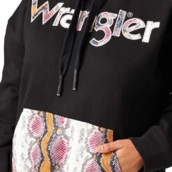 Wrangler Women's Retro Snake Print Hoodie -Wrangler || Ariat || ROPER Sales Store img28918 wrangler women s retro snake print hoodie