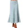 Roper Women's Light Wash Jean Maxi Skirt -Wrangler || Ariat || ROPER Sales Store img29495 roper women s light wash jean maxi skirt