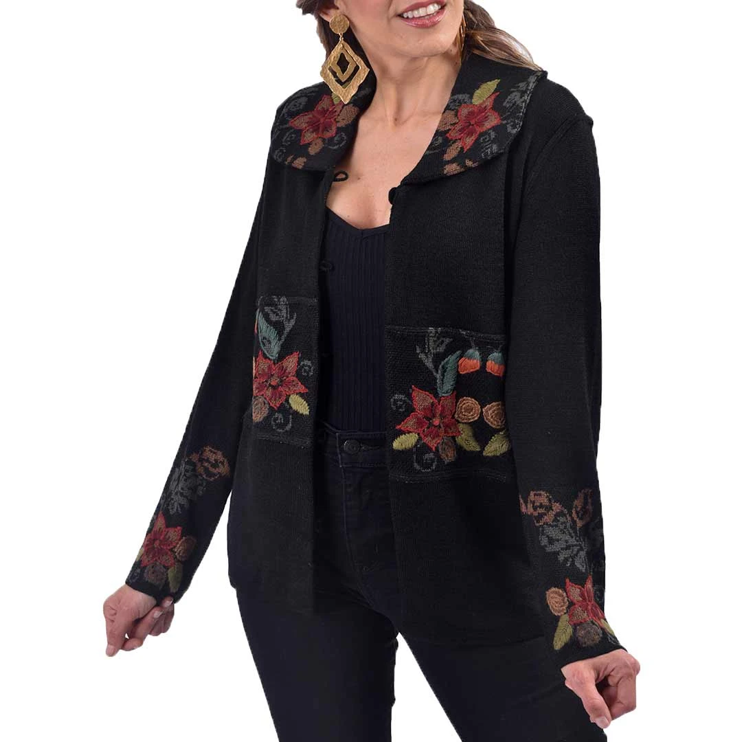 Peruvian Perfection Women's Floral Reversible Blazer 3 Peruvian Perfection Women's Floral Reversible Blazer