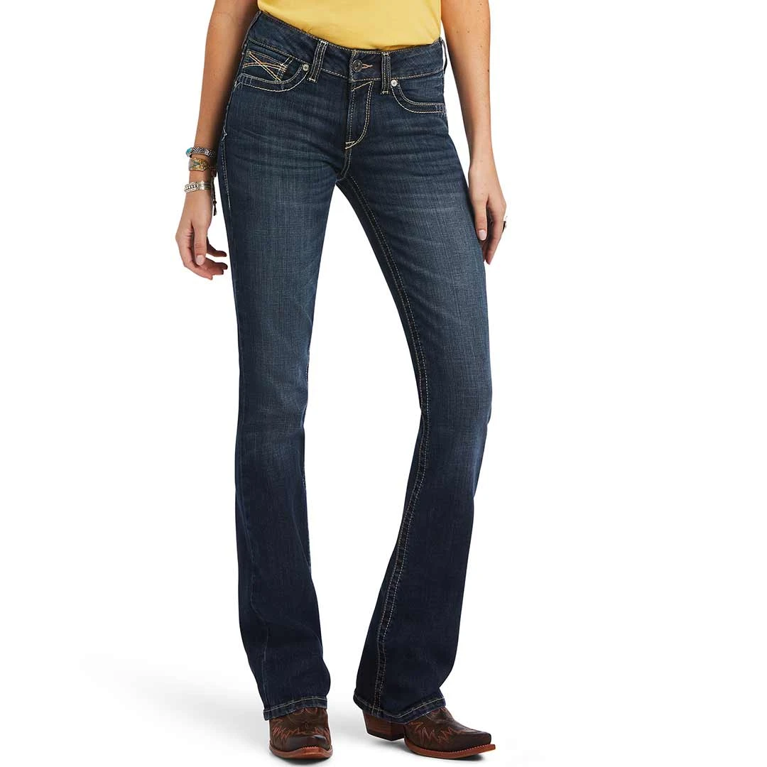 Ariat Women's R.E.A.L. Perfect Rise Lexie Bootcut Jeans 4 Ariat Women's R.E.A.L. Perfect Rise Lexie Bootcut Jeans - Image 2
