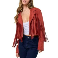 Saints & Hearts Women's Fringe Suede Cropped Jacket -Wrangler || Ariat || ROPER Sales Store img37931 saints hearts women s fringe suede cropped jacket