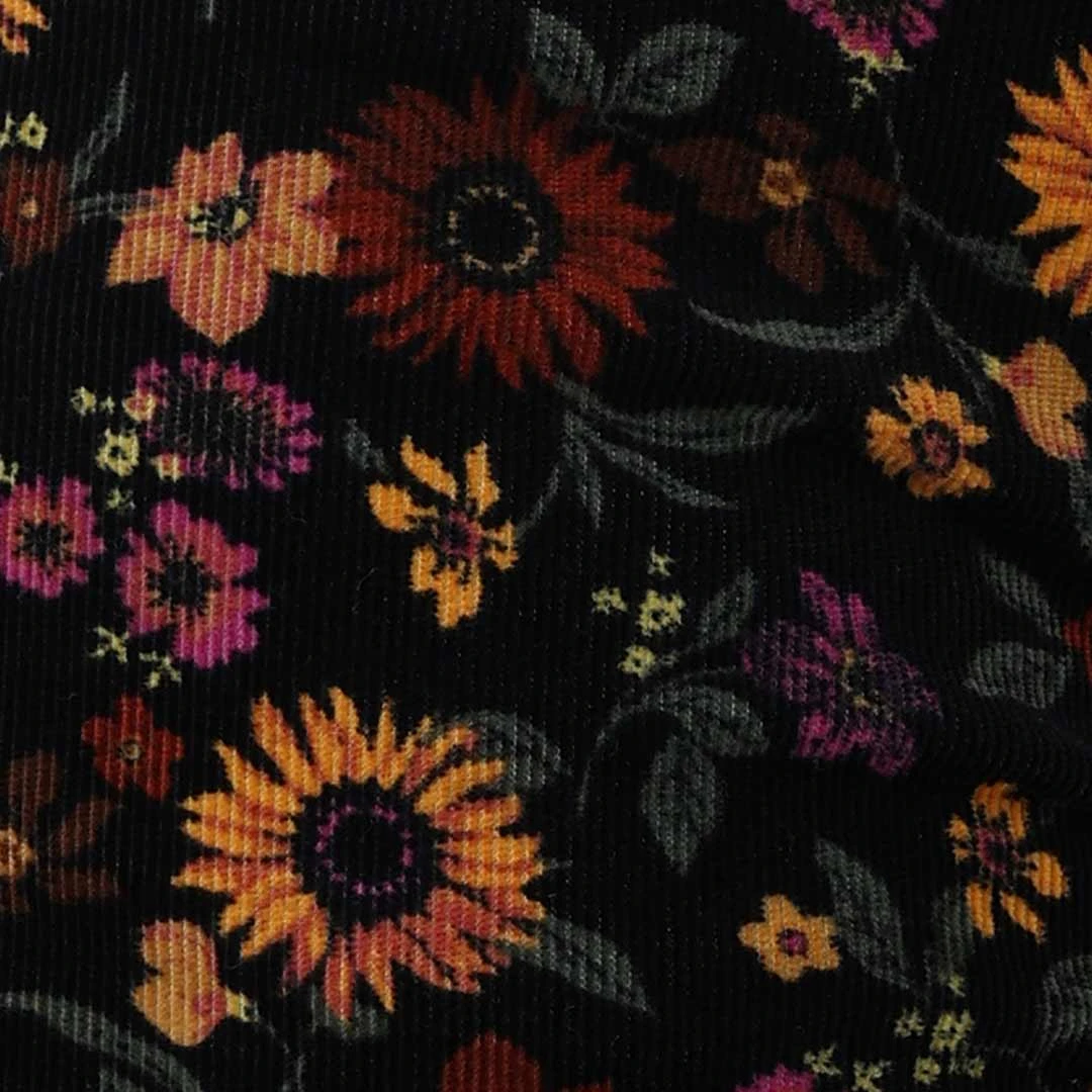 Wrangler Women's Fierce Flare Floral Print Corduroy Jeans 7 Wrangler Women's Fierce Flare Floral Print Corduroy Jeans - Image 5