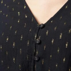 Wrangler Women's Retro Tie Front Poet Sleeve Cropped Blouse -Wrangler || Ariat || ROPER Sales Store img42427 wrangler women s retro tie front poet sleeve cropped blouse