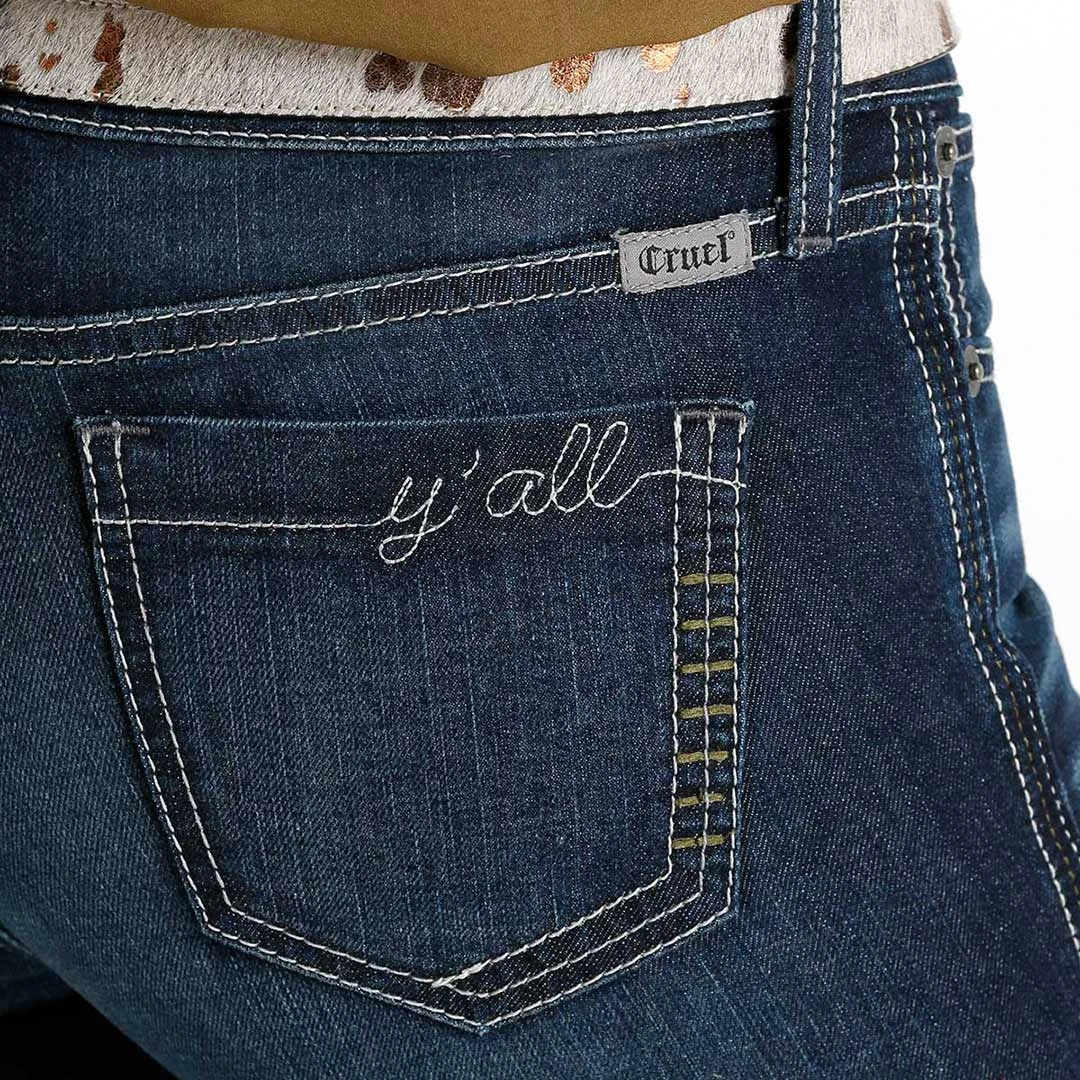 Cruel Denim Women's Slim Fit Hannah Flare Leg Jeans 6 Cruel Denim Women's Slim Fit Hannah Flare Leg Jeans - Image 5