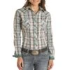 Rough Stock Women's Plaid Snap Shirt -Wrangler || Ariat || ROPER Sales Store img45173 rough stock women s plaid snap shirt