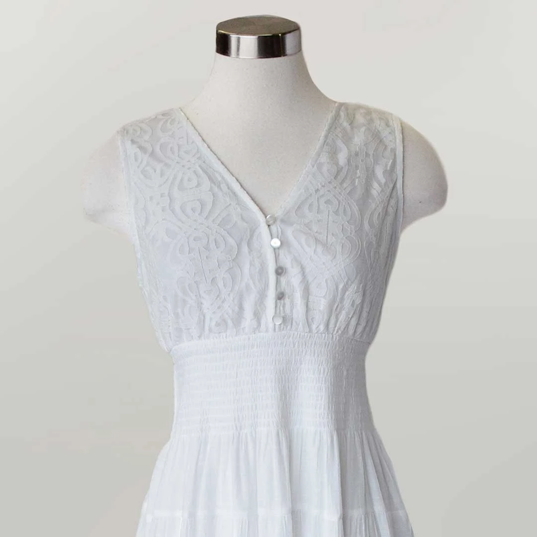 Keren Hart Women's Lace Accent Sleeveless Dress 4 Keren Hart Women's Lace Accent Sleeveless Dress - Image 2