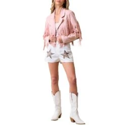 Saints & Hearts Women's Fringe Suede Cropped Jacket -Wrangler || Ariat || ROPER Sales Store img48649 saints hearts women s fringe suede cropped jacket