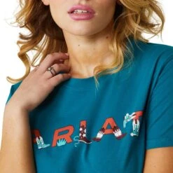 Ariat Women's REAL Boot Kickin' Logo T-Shirt -Wrangler || Ariat || ROPER Sales Store img50771 ariat women s real boot kickin logo t shirt