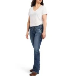 Ariat Women's R.E.A.L. Mid Rise Raquel Bootcut Jeans -Wrangler || Ariat || ROPER Sales Store img52760 ariat women s r e a l mid rise raquel bootcut jeans