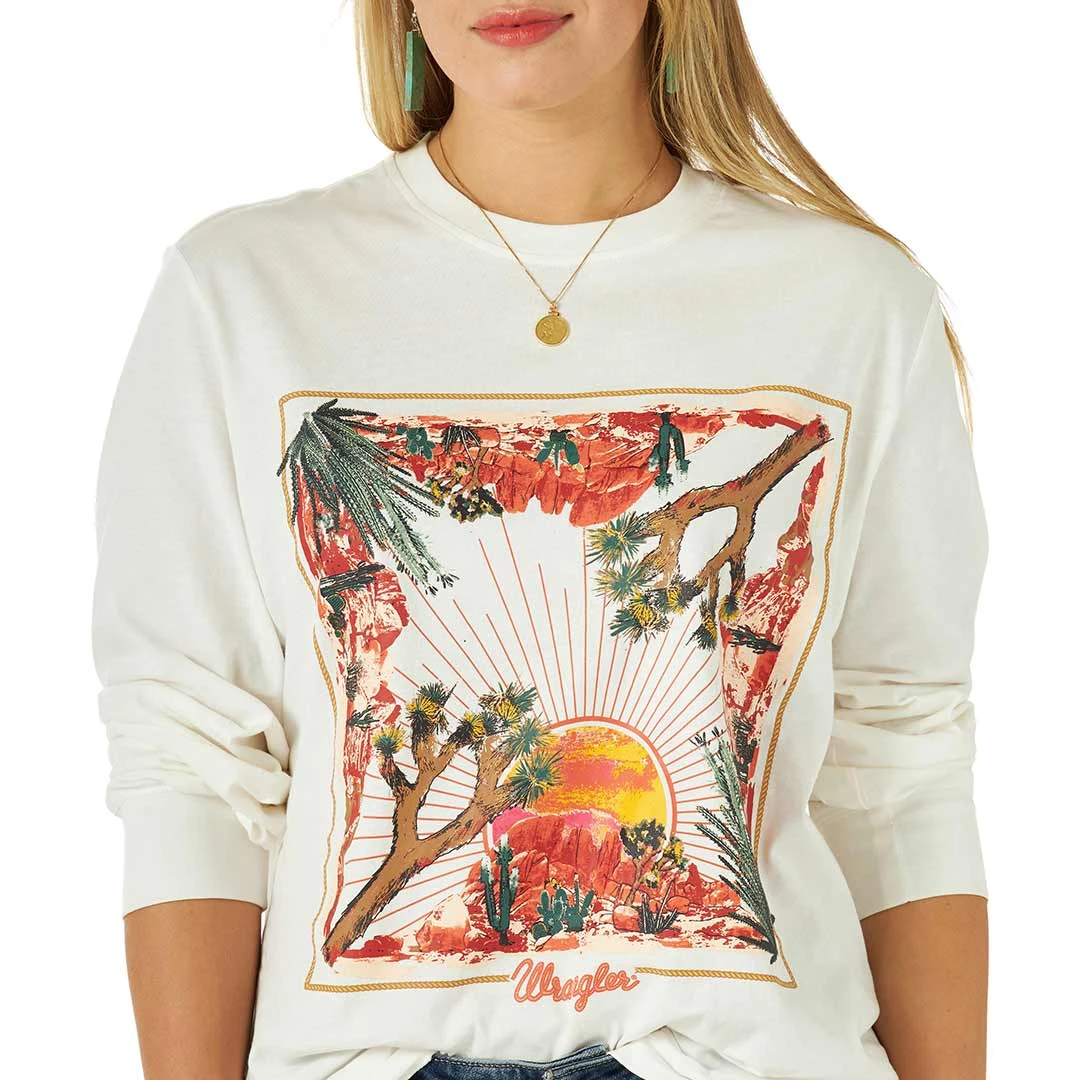 Wrangler Women's Retro Graphic Long Sleeve T-Shirt 5 Wrangler Women's Retro Graphic Long Sleeve T-Shirt - Image 3