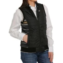Cinch Women's Quilted Reversible Stripe Vest -Wrangler || Ariat || ROPER Sales Store img63592 cinch women s quilted reversible stripe vest