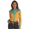 Rock & Roll Cowgirl Women's Retro Western Shirt -Wrangler || Ariat || ROPER Sales Store img64832 rock roll cowgirl women s retro western shirt