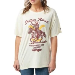 Wrangler X Yellowstone Women's Oversized Graphic T-Shirt