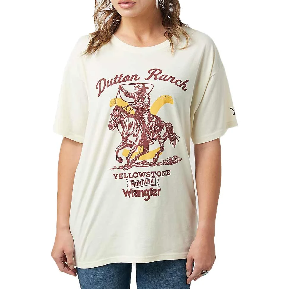 Wrangler X Yellowstone Women's Oversized Graphic T-Shirt 3 Wrangler X Yellowstone Women's Oversized Graphic T-Shirt