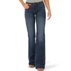 Wrangler Women's Retro Mae Wide Leg Trouser Jeans -Wrangler || Ariat || ROPER Sales Store img67382 wrangler women s retro mae wide leg trouser jeans