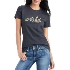 Ariat Women's Wheat Script Graphic T-Shirt -Wrangler || Ariat || ROPER Sales Store img68182 ariat women s wheat script graphic t shirt