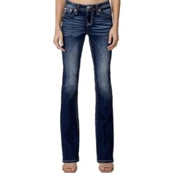 Miss Me Women's Angelic Steer Bootcut Jeans -Wrangler || Ariat || ROPER Sales Store img72788 miss me women s angelic steer bootcut jeans