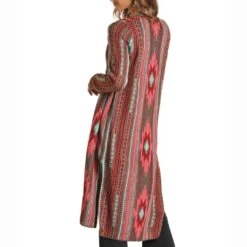 Rock & Roll Cowgirl Women's Aztec Duster -Wrangler || Ariat || ROPER Sales Store img74877 rock roll cowgirl women s aztec duster
