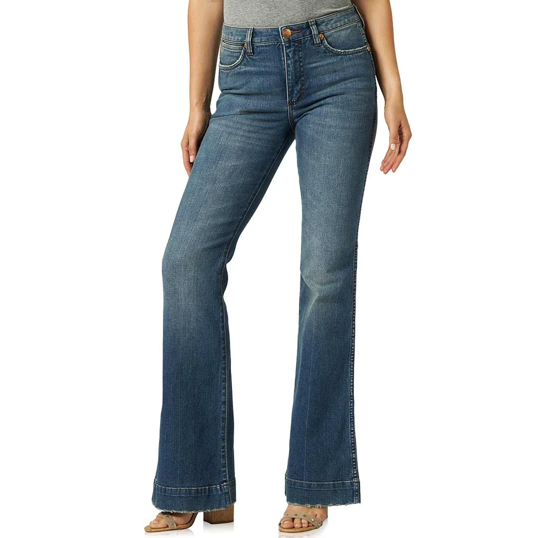 Wrangler Women's Retro High Rise Trouser Jeans 5 Wrangler Women's Retro High Rise Trouser Jeans - Image 3