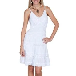 Scully Women's Peruvian Cotton Tiered Dress