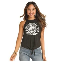 Rock & Roll Cowgirl Women's Cactus Ranch High Neck Tank