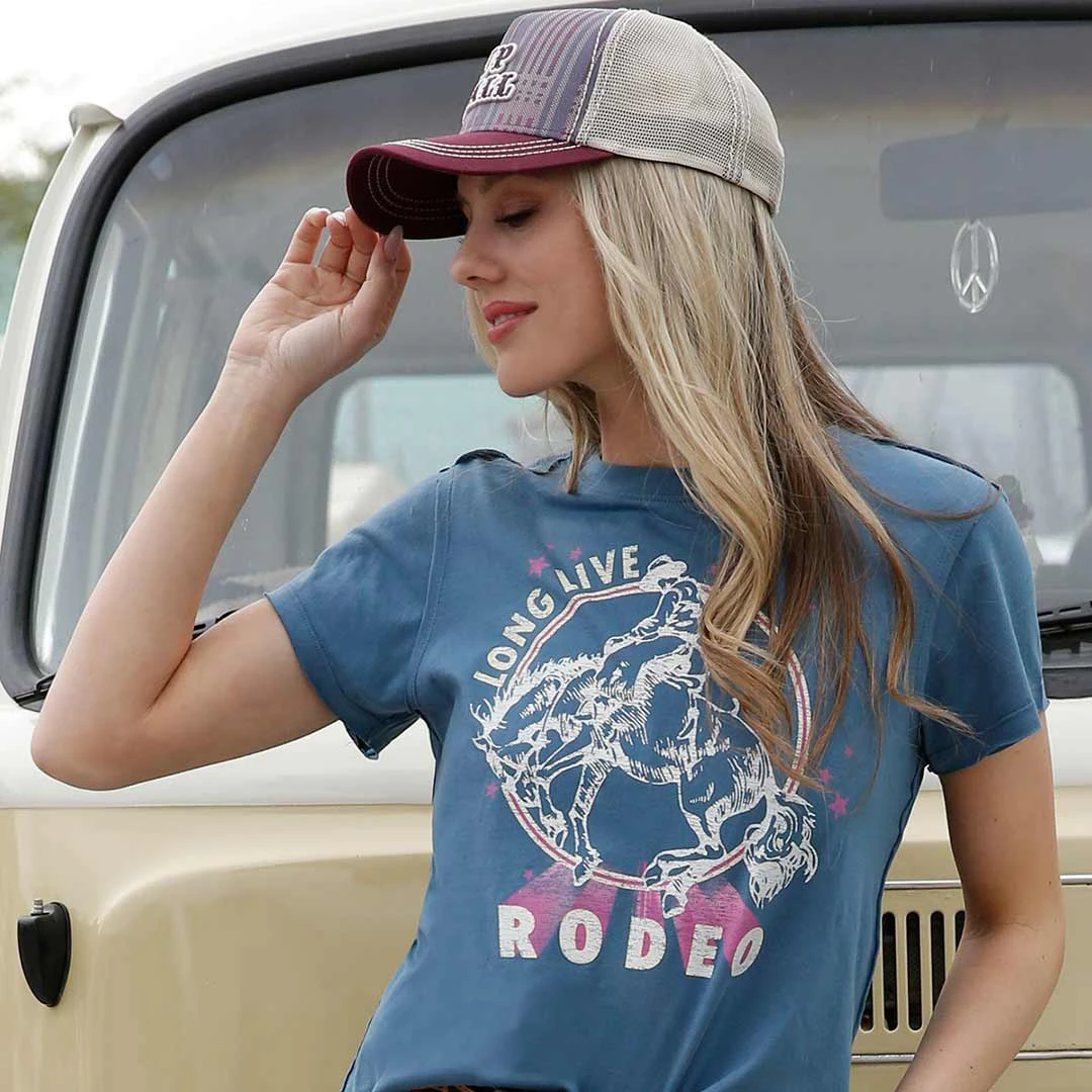 Cruel Denim Women's Long Live Rodeo Graphic Cropped T-Shirt 5 Cruel Denim Women's Long Live Rodeo Graphic Cropped T-Shirt - Image 3