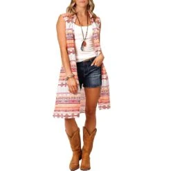 Roper Women's Aztec Stripe Print Sleeveless Shirt Dress -Wrangler || Ariat || ROPER Sales Store img92585 roper women s aztec stripe print sleeveless shirt dress