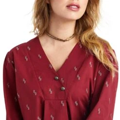 Ariat Women's Peasant Chimayo Blouse -Wrangler || Ariat || ROPER Sales Store img92811 ariat women s peasant chimayo blouse