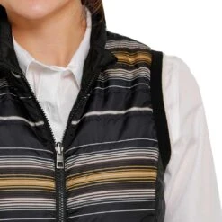 Cinch Women's Quilted Reversible Stripe Vest -Wrangler || Ariat || ROPER Sales Store img93372 cinch women s quilted reversible stripe vest
