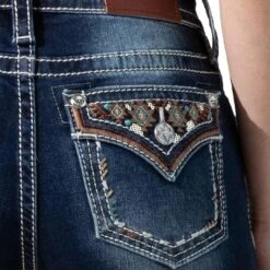 Miss Me Women's Aztec Accent Bootcut Jeans 9 Miss Me Women's Aztec Accent Bootcut Jeans -Wrangler || Ariat || ROPER Sales Store img93484 miss me women s aztec accent bootcut jeans